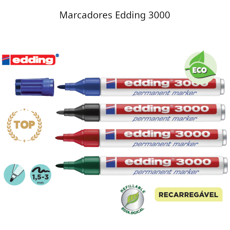 Marcadores Edding 3000