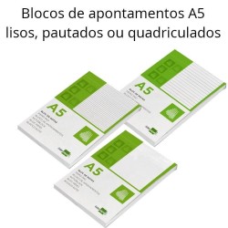 Blocos de apontamentos A5