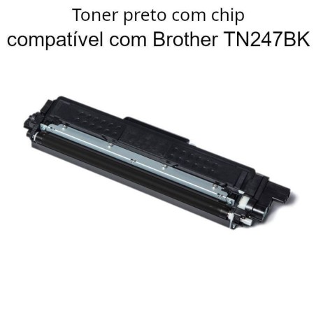 Toner com chip compatível com Brother TN-247BK preto
