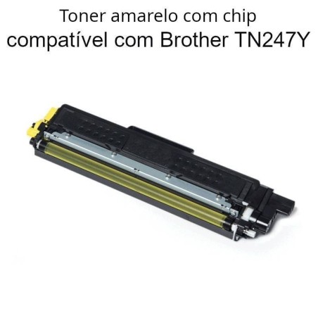 Toner com chip compatível com Brother TN-247Y amarelo