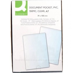 Bolsas transparentes A7 para cartões