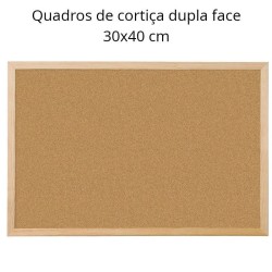 Quadros de cortiça 30x40 cm - caixilho em madeira