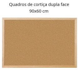 Quadros de cortiça 90x60 cm com caixilho em madeira