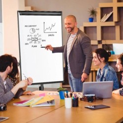 Quadros de conferência com rodas