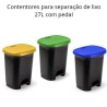 Contentores de 27L para separação de resíduos