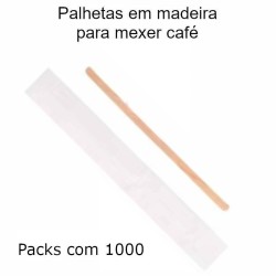 Mexedores de bebidas em madeira (pack com 1000)