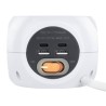 Extensão multiconexões com 3x Tomadas 2x USB-A e 2x USB-C