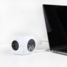 Extensão multiconexões com 3x Tomadas 2x USB-A e 2x USB-C