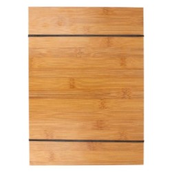 Porta menus em bambu A4 com elásticos