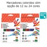 Marcadores coloridos Liderpapel slim