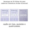 Recargas de 50 folhas para cadernos interativos A4 Ambar Ecosmart