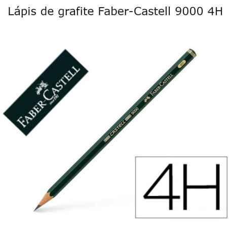 Lápis de Grafite Faber-Castell 9000 4H