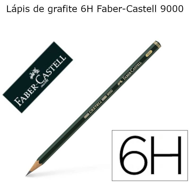 Lápis de grafite 6H Faber-Castell 9000