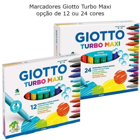 Marcadores escolares Giotto Turbo Maxi