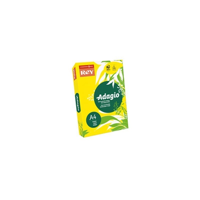 Papel Adágio amarelo intenso A4