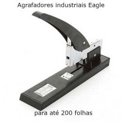 Agrafadores industriais 200 folhas Eagle pretos