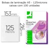 Bolsas de plastificar A5 (153X216 mm) 125 microns