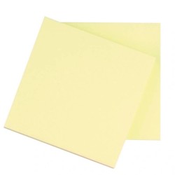Blocos de notas adesivas amarelas 76x76mm