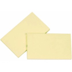 Blocos de notas adesivas amarelas 76x127mm