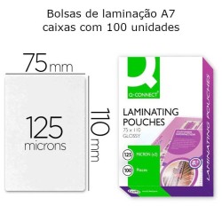 Bolsas de plastificar A7 110X75 mm 125 microns