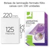 Bolsas de plastificar 325X220 mm (fólio) 125 microns