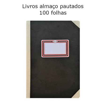 Livros Pautados Almaço com 100 folhas
