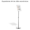 Expositores A4 de chão económicos Durable