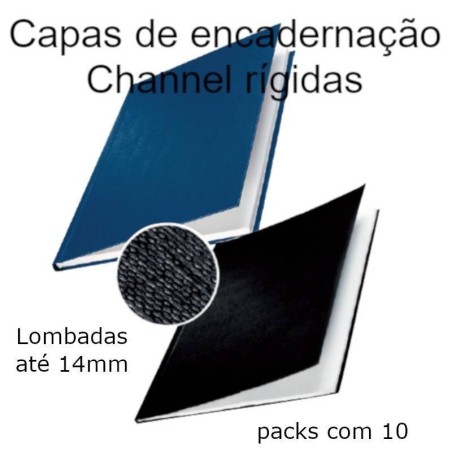 Capas de encadernação Channel opacas rígidas