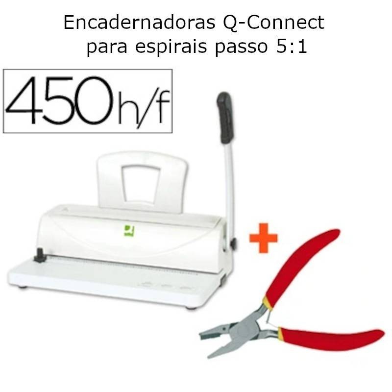 Encadernadoras para espirais metálicas Q-Connect