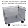 Suportes para capas de arquivo suspenso com rodas