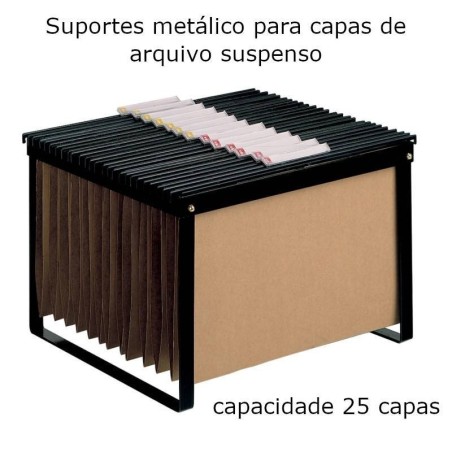 Suportes para capas de arquivo suspenso metálicos