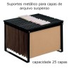 Suportes para capas de arquivo suspenso metálicos