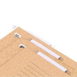 Capas de arquivo suspenso folio, com visor superior