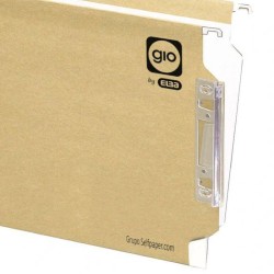 Capas de arquivo suspenso fólio e visor lateral