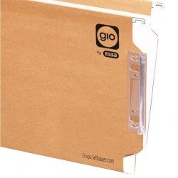 Capas de arquivo suspenso A4 com visor lateral