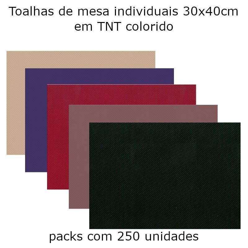 Toalhas de mesa individuais em TNT