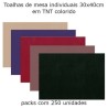 Toalhas de mesa individuais em TNT