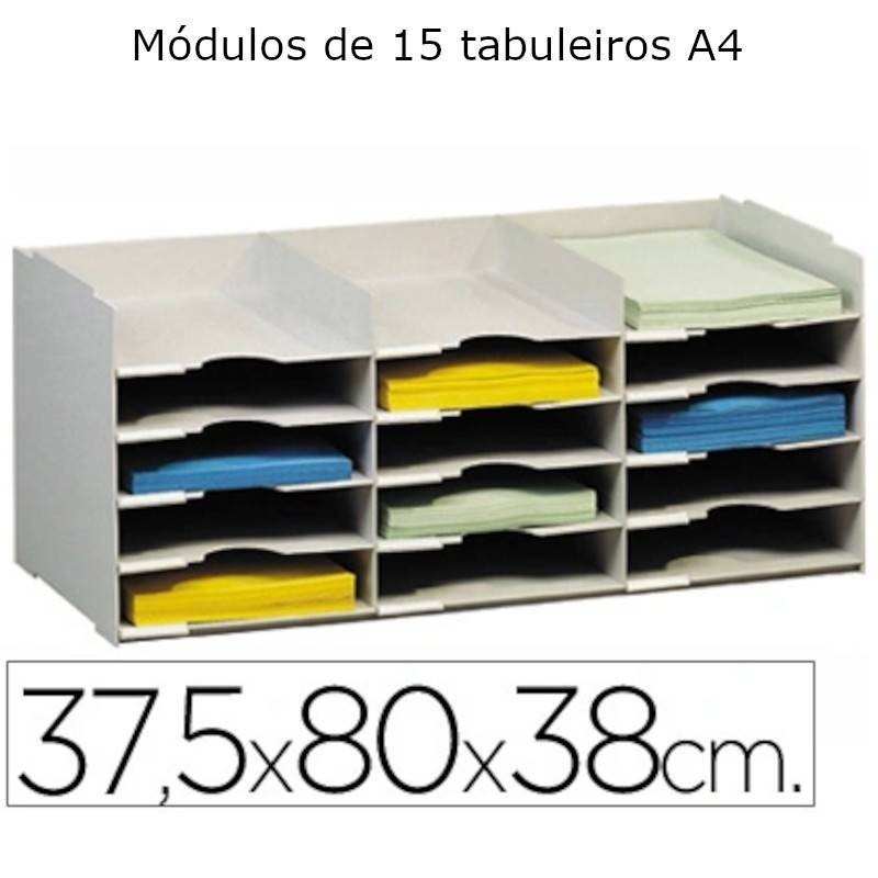 Módulos de 15 tabuleiros A4