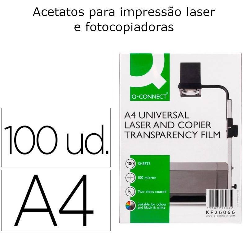 Acetatos para impressão laser
e fotocopiadoras