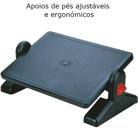 Apoios de pés em plástico ajustáveis Q-Connect