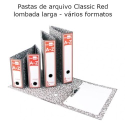 Pastas de arquivo de alavanca Classic Red
