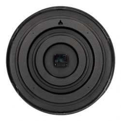 Relógio de parede cromado grande