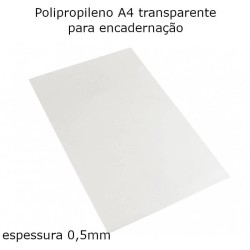 Capas de encadernação A4 transparentes 500my