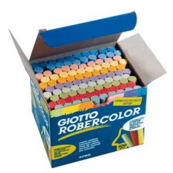 Giz Cores Sortidas Giotto Robercolor - Caixa com 100 unidades