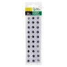 Olhos móveis 12 mm brancos com pupila preta