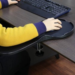 Apoios de braços ergonómicos com tapete de rato e apoio de pulsos