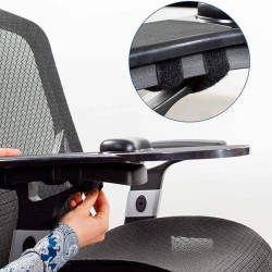 Apoios de braços ergonómicos com tapete de rato e apoio de pulsos
