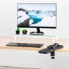 Apoios de braços ergonómicos com tapete de rato e apoio de pulsos