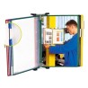 Porta-catálogos de parede com 10 bolsas A4
