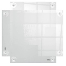 Painel informativo amovível em acrílico transparente